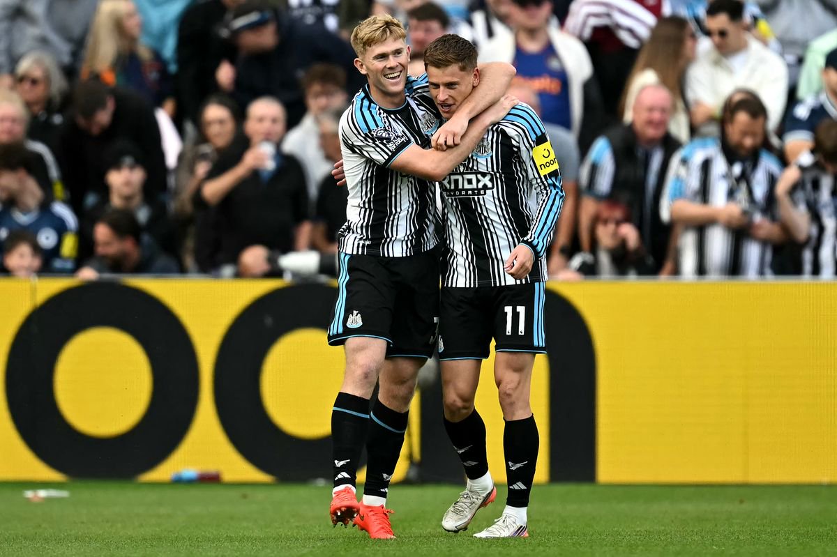 Lewis Hall and Harvey Barnes have started the season brilliantly at Newcastle United