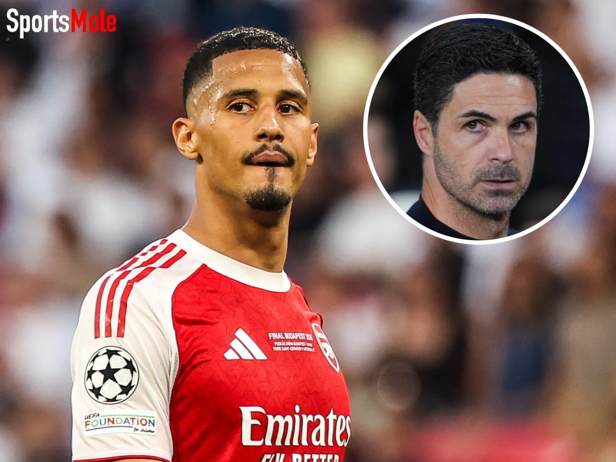 Revealed: Why Arsenal were forced to take team photo without Saliba
