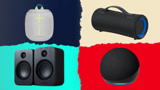 Four images of different speakers