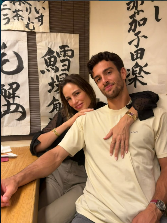 Lorenzo Musetti and his girlfriend Veronica Confalonieri.