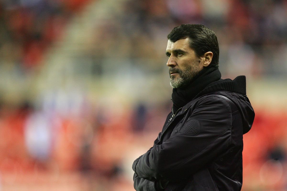 Sunderland Manager Roy Keane watches the action during the Carling Cup Fourth Round match between Sunderland and Blackburn Rovers in 2008.