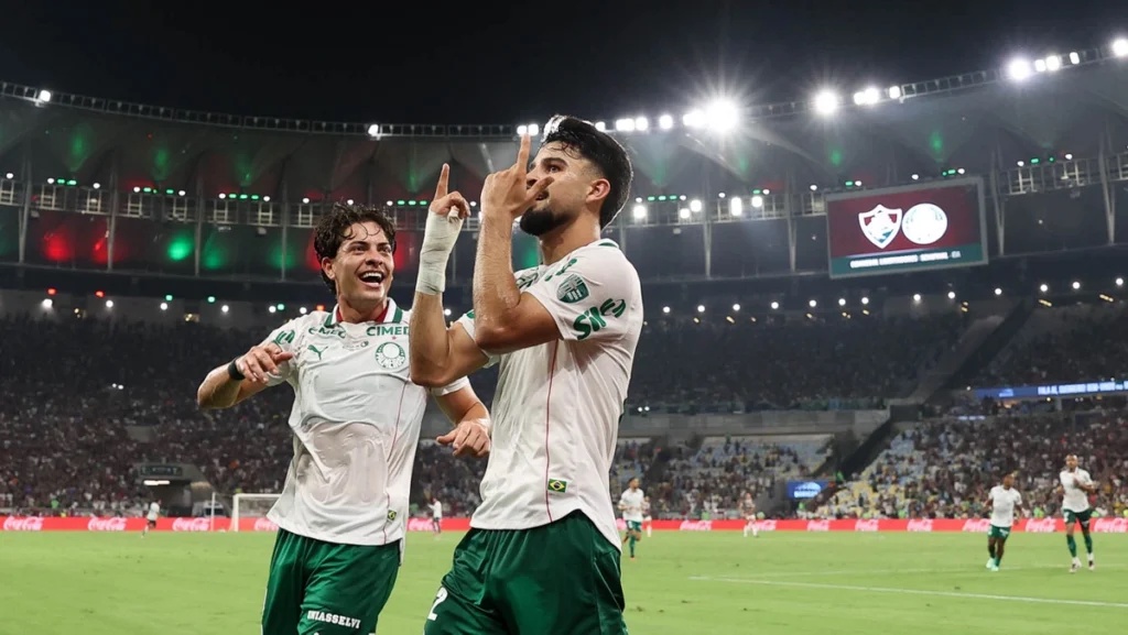 No primeiro embate, no Maracanã, o Verdão venceu por 2 a 1 (Foto: Cesar Greco/Palmeiras)