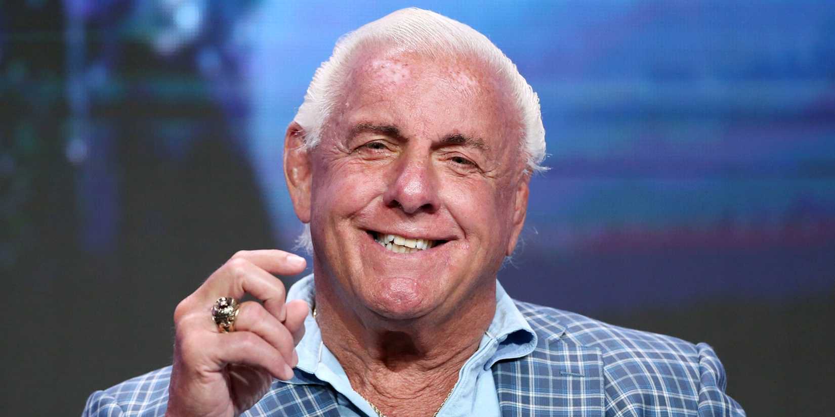 WWE's Ric Flair smiling.