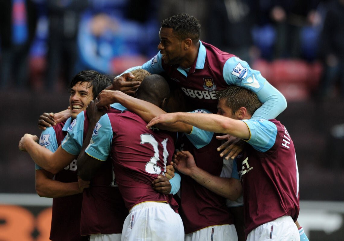 Demba Ba of West Ham- Wigan Athletic v West Ham United - Premier League