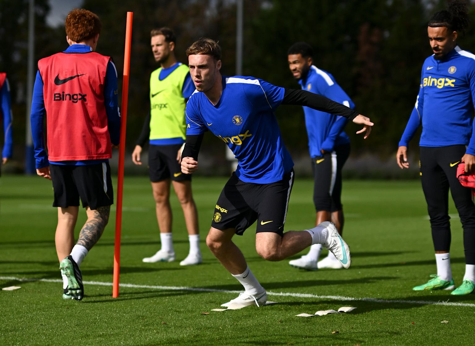 Cole Palmer trains with Chelsea ahead of Bournemouth