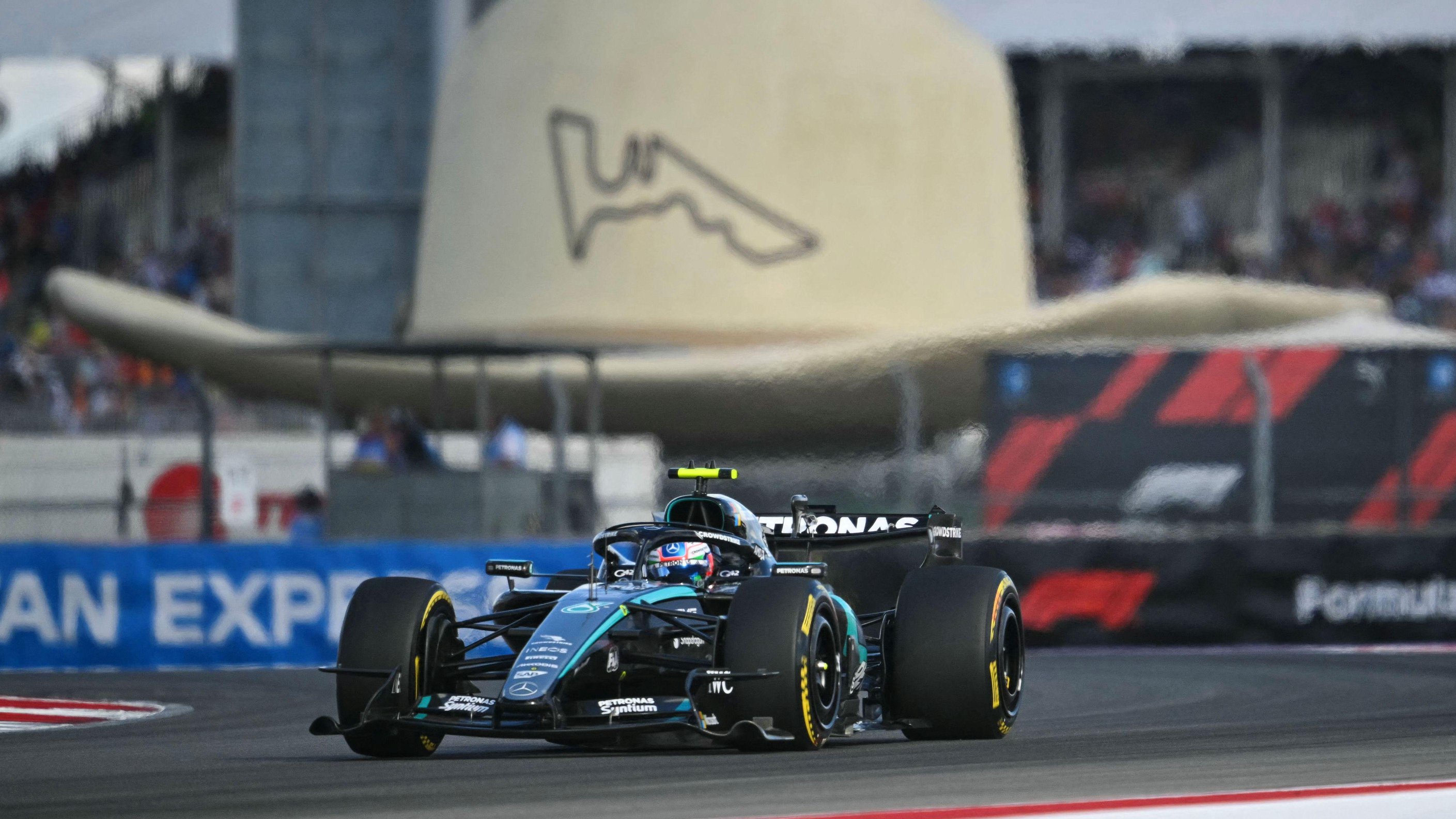 Mercedes' Kimi Antonelli during US Grand Prix qualifying