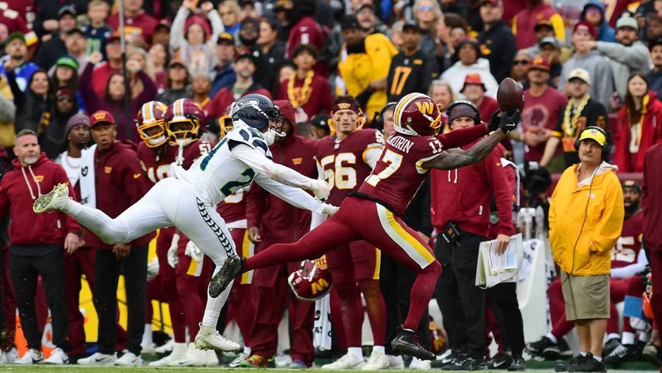 Commanders-Receiver Terry McLaurin wurde mit einer Knieverletzung vom Feld gefahren