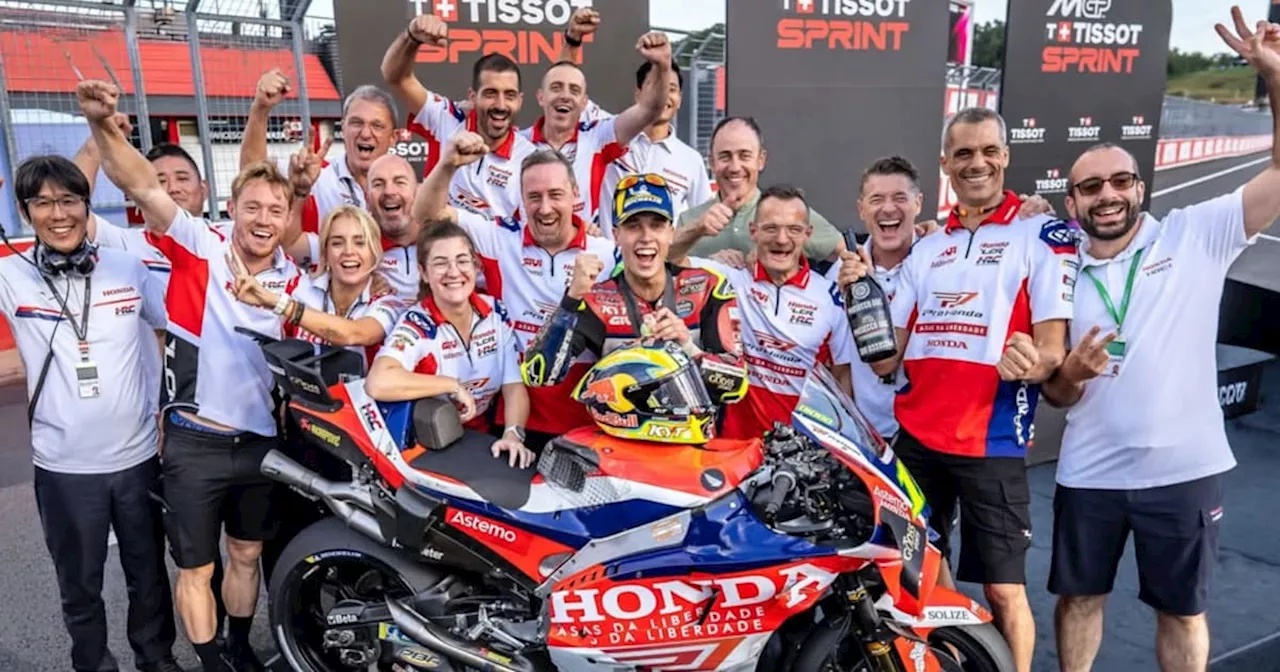 Das LCR-Honda-Team verabschiedete sich von MotoGP-Rookie Diogo Moreira - MotoGP