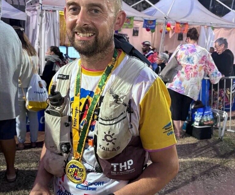 A l'arrivée la fameuse médaille méritée