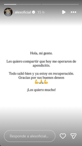 Alejandro Fernández es operado tras recibir peligroso diagnóstico