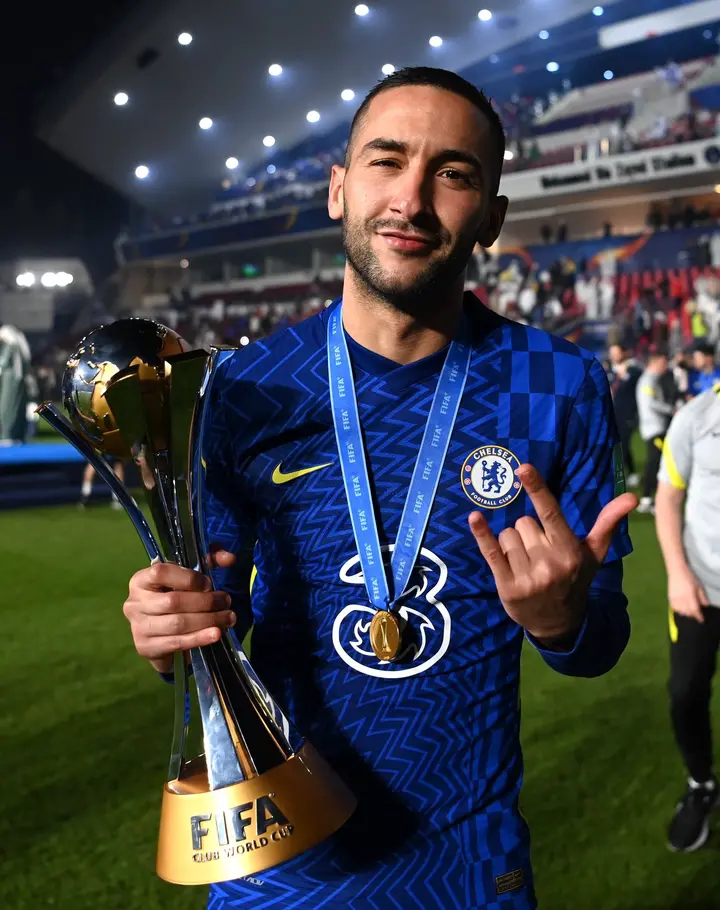 Chelsea star Hakim Ziyech helped the club win the Club World Cup on Saturday