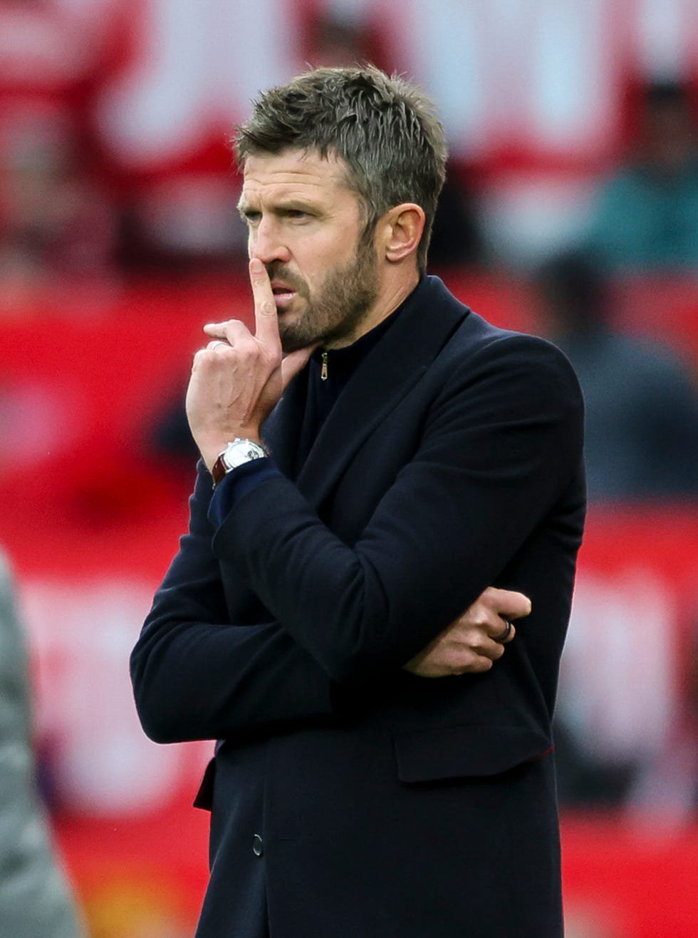 manchester, england october 25: head coach michael carrick of manchester united during the premier league 2026/27 match between manchester united and afc bournemouth at old trafford on october 25, 2026 in manchester, england. (photo by robin jones afc bournemouth/afc bournemouth via getty images)
