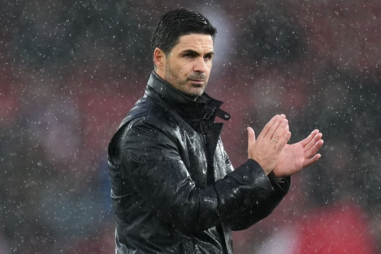 Mikel Arteta will take his Arsenal side to Fleetwood on Tuesday (Adam Davy/PA) (PA Wire)