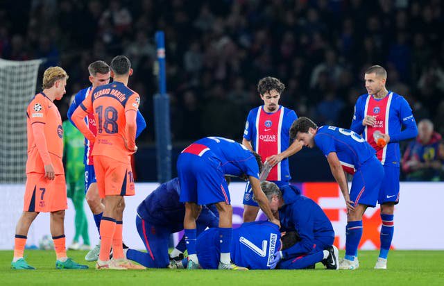 Khvicha Kvaratskhelia’s ACL injury took the shine off PSG’s win over Barcelona