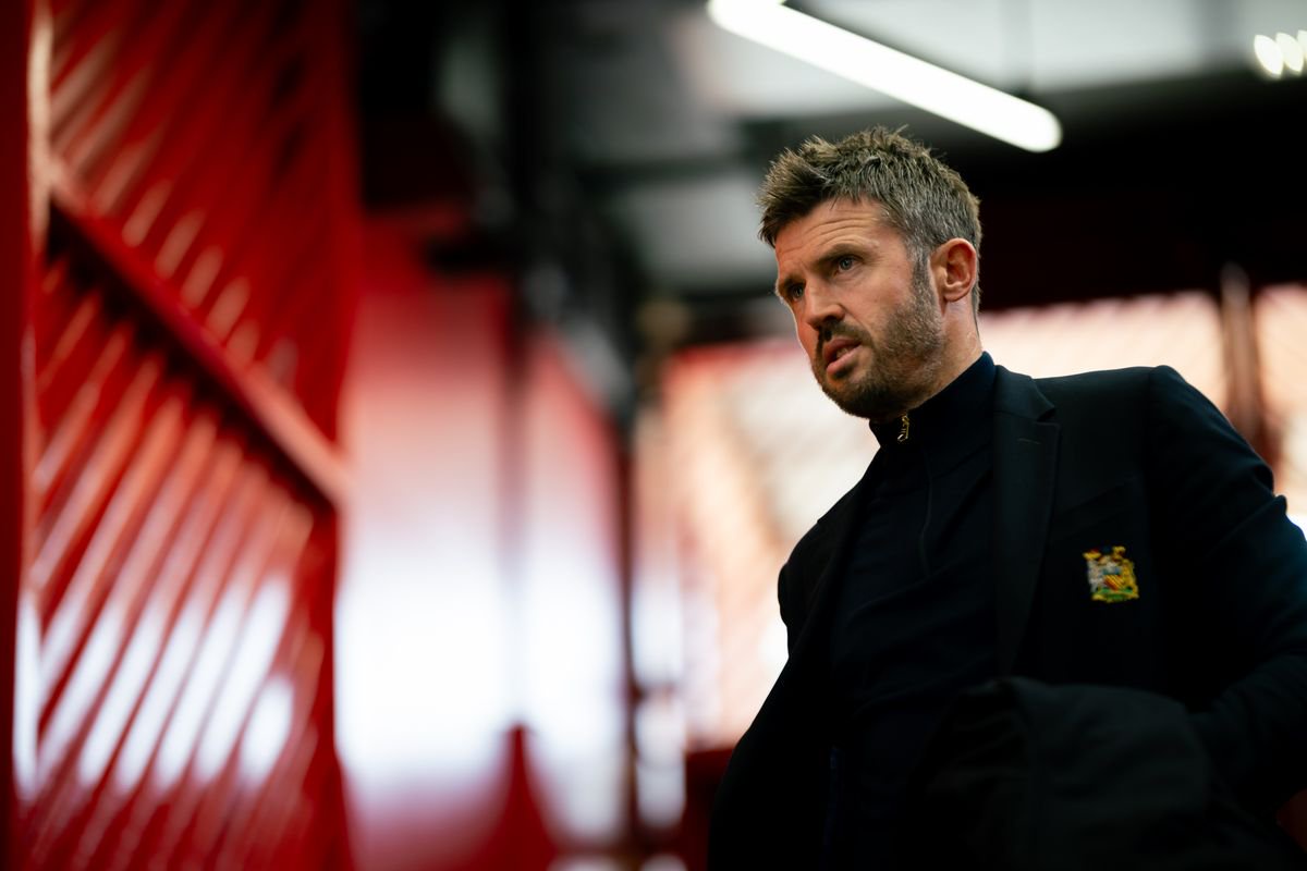 Manchester United Head Coach / Manager Michael Carrick arrives prior to the Premier League 2026/27 match between Manchester United and AFC Bournemouth
