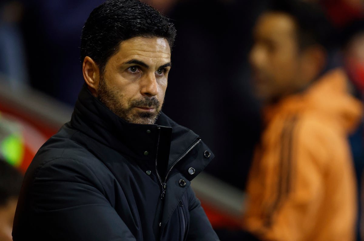 Andoni Iraola and Mikel Arteta meet at Anfield