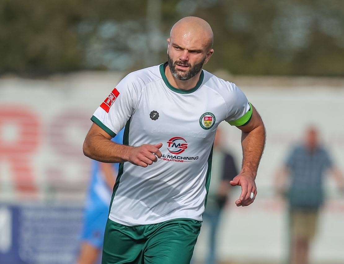 Gary Lockyer’s double helped Ashford beat Peacehaven & Telscombe. Picture: Ian Scammell