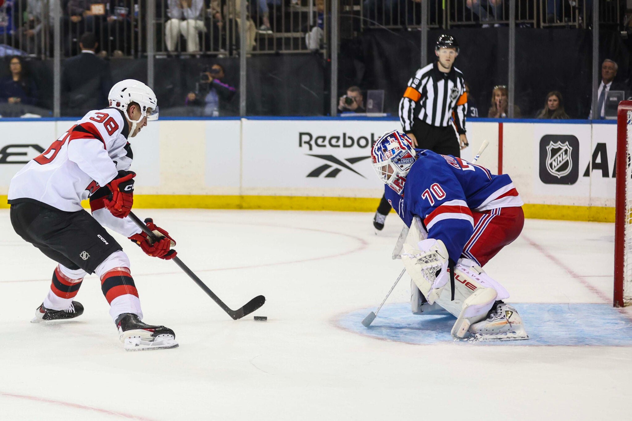 NHL: Preseason-New Jersey Devils at New York Rangers