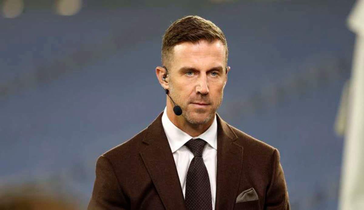 FOXBOROUGH, MA – OCTOBER 24: ESPNs Monday Night Countdowns Alex Smith before a game between the New England Patriots and the Chicago Bears on October 24, 2022, at Gillette Stadium in Foxborough, Massachusetts. Photo by Fred Kfoury III/Icon Sportswire NFL, American Football Herren, USA OCT 24 Bears at Patriots Icon482221024041 ©IMAGO/Icon Sportswire