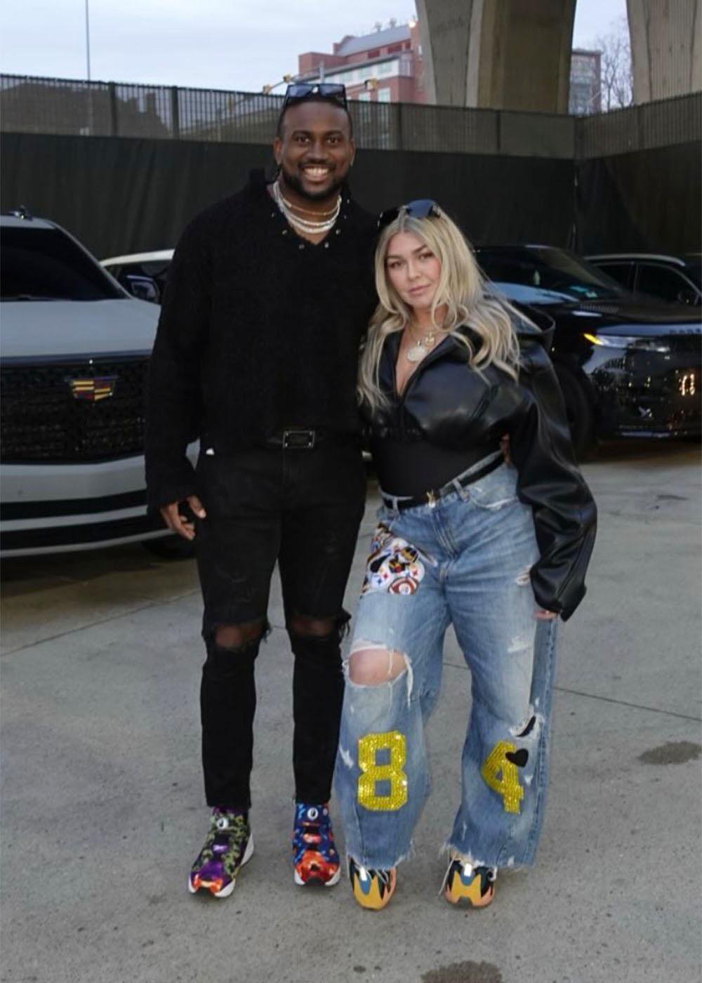 Cordarrelle Patterson and Taylor Quick at Acrisure Stadium in Pittsburgh, PA, in November 2024.
