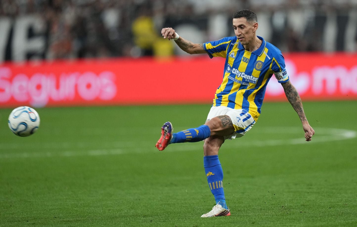 Angel Di Maria lors du match de Copa Libertadores contre les Corinthians.
