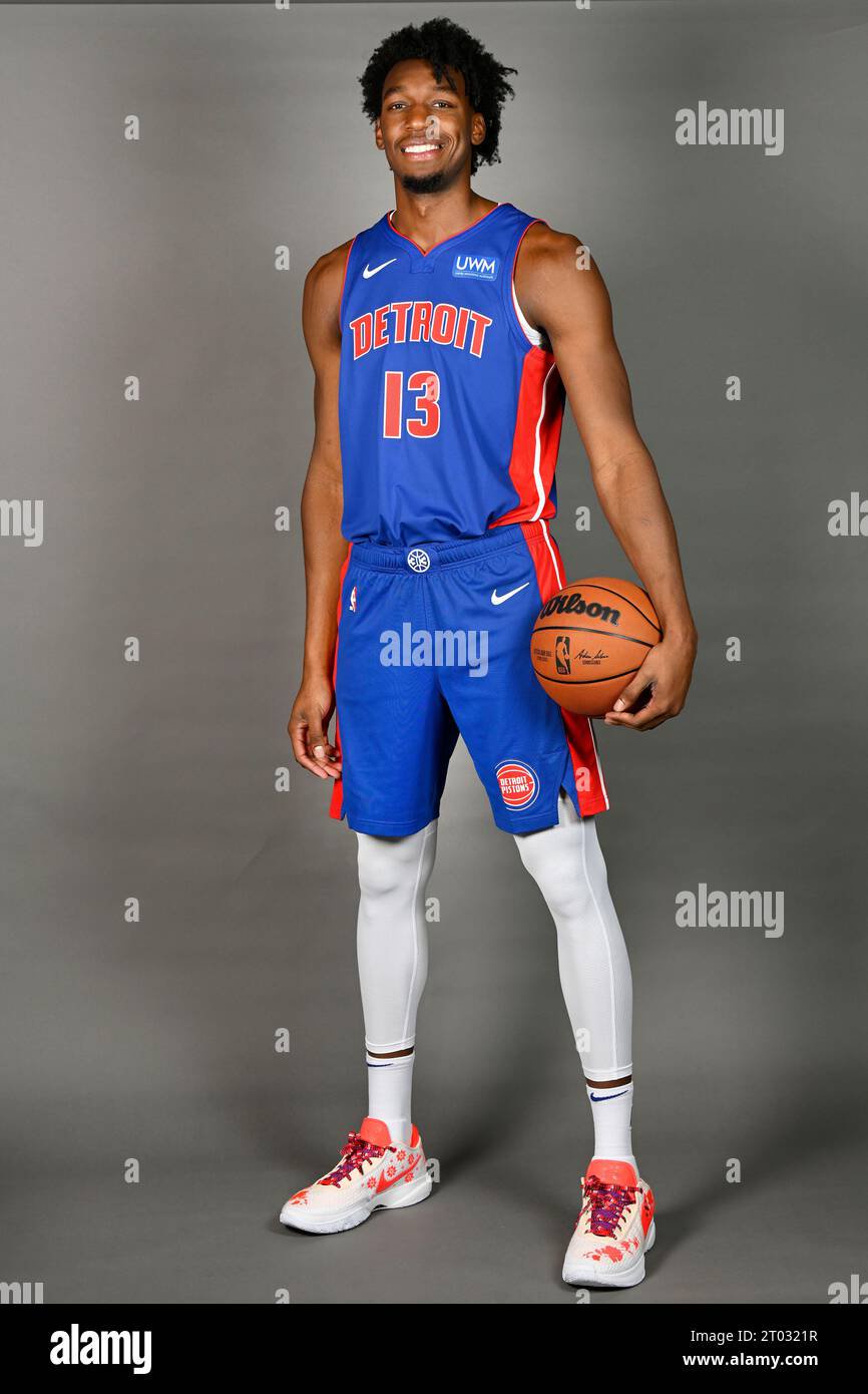 Detroit pistons james wiseman poses during the nba basketball teams day in detroit monday oct photojose juarez