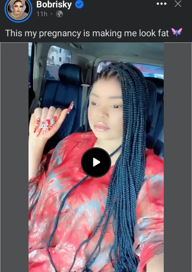 My Pregnancy Is Making Me Look Fat- Bobrisky Tells Fans In New Video