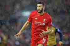 LIVERPOOL, ENGLAND - Wednesday, January 13, 2016: Liverpool's new signing Steven Caulker in action against Arsenal during the Premier League match at Anfield. (Pic by David Rawcliffe/Propaganda)