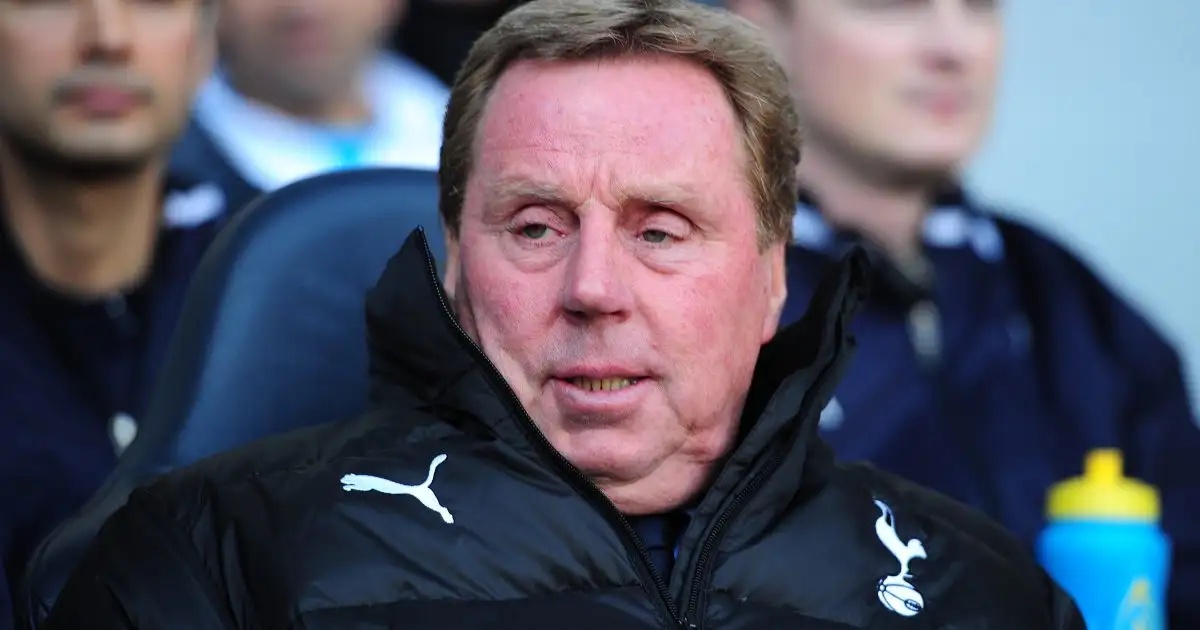 Tottenham's Harry Redknapp during the Premier League game v Swansea. April 2012.