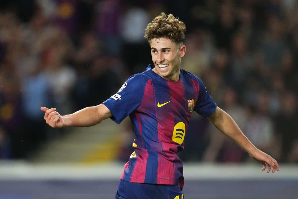 Barcelona midfielder Fermin Lopez