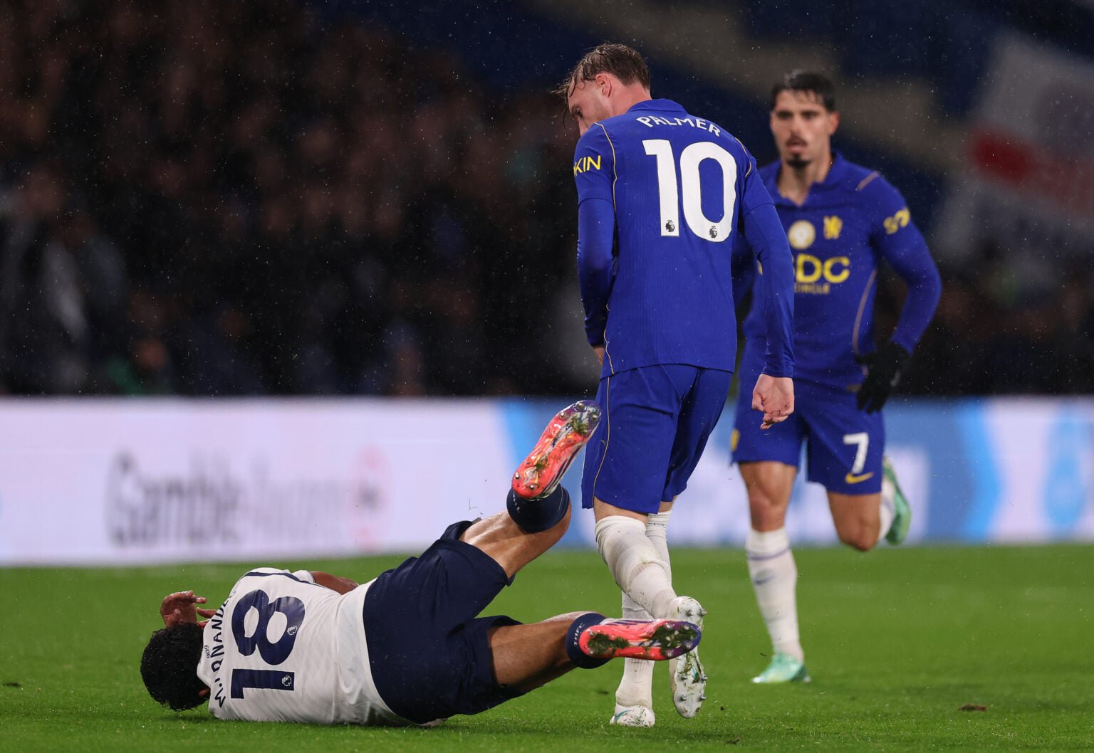 Chelsea FC v Tottenham Hotspur - Premier League 2026/27 - Cole Palmer red card