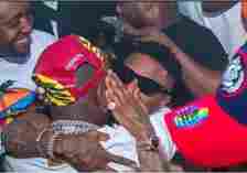 “Your fav won suffocate my King” – Reactions as an old video of Davido and Wizkid hugging each other tightly resurfaces