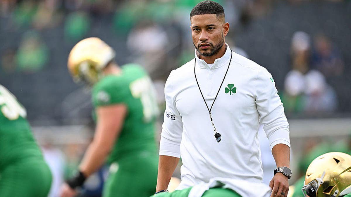Notre Dame Fighting Irish Head Coach Marcus Freeman