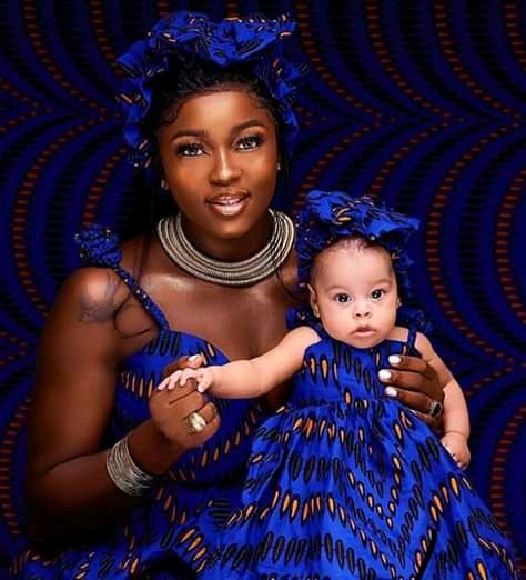 matching mother and daughter african outfits