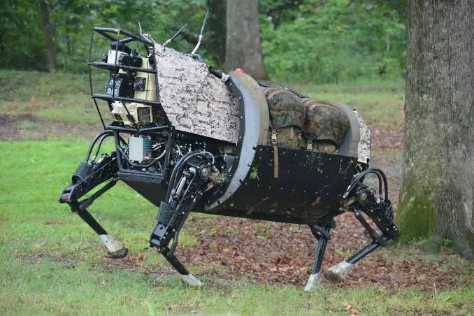 Check LS3, Robotic Used Army Carrying Military Weapons Battlefront