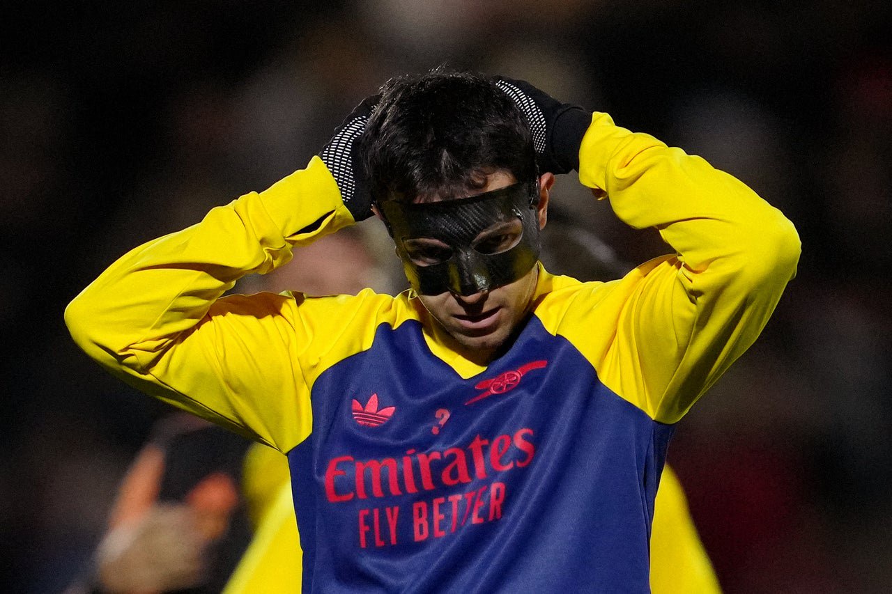 Martin Zubimendi is wearing a protective mask against Fleetwood Town  (Reuters)