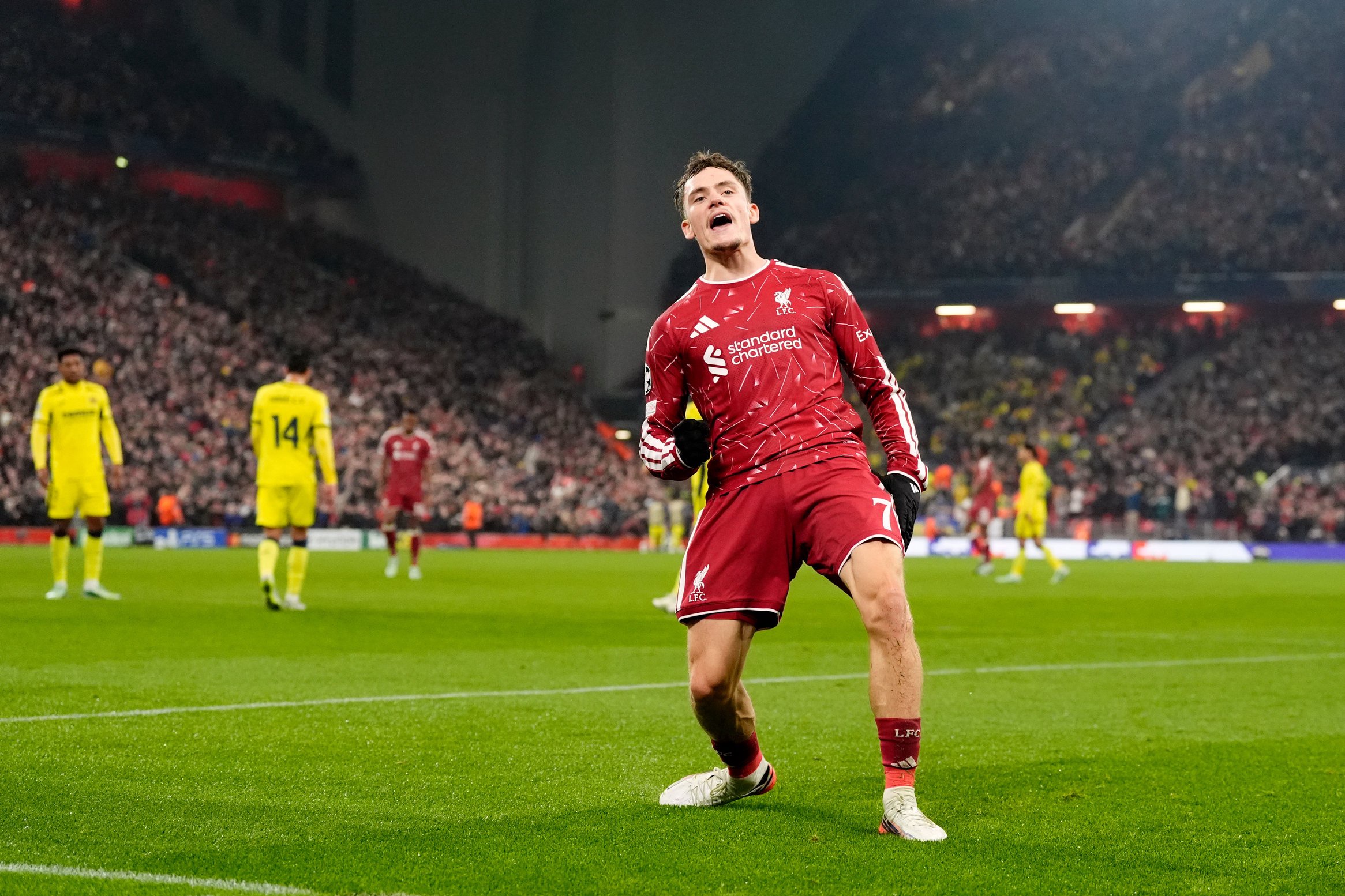 Florian Wirtz scored his first goal of the season to give Liverpool daylight