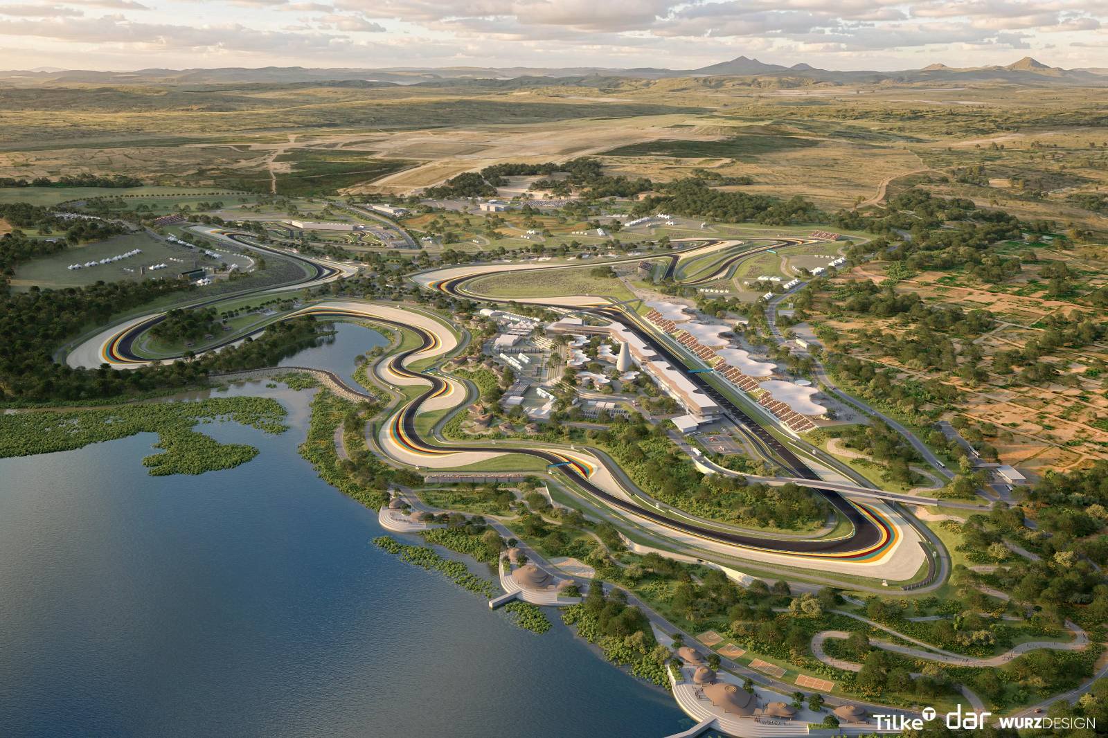 A track render of the proposed African Grand Prix in Rwanda