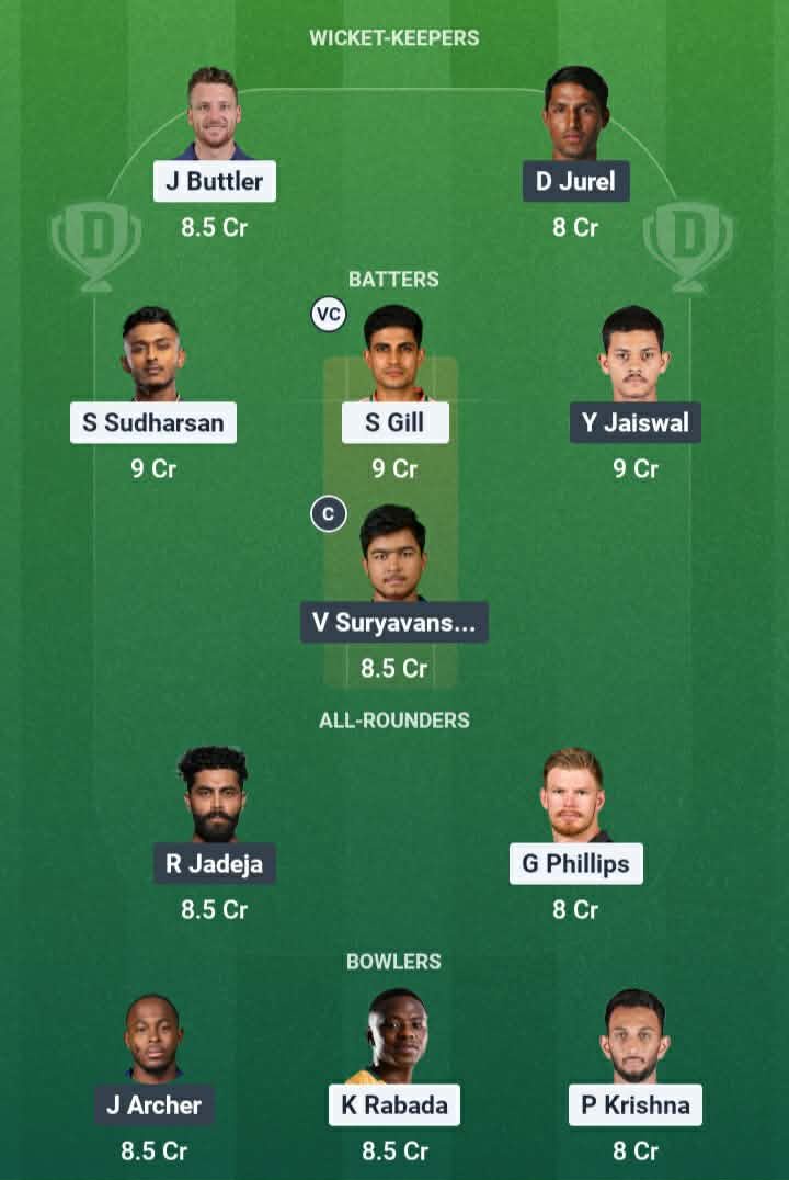 Screenshot from Dream11 app. Possible XIs, Fantasy Cricket Tips, Ahmedabad Pitch Report & Dream11 Prediction for the 9th match of IPL 2026: DC vs MI Today.