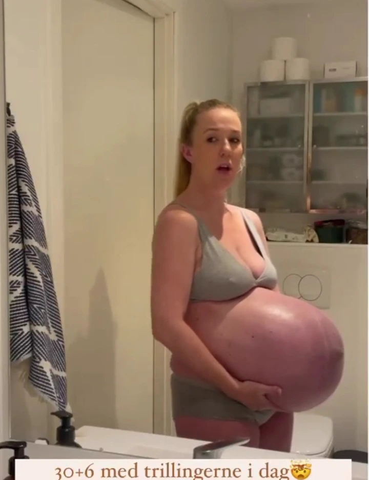 Pregnant Woman Who Became Internet Sensation Because Of Her Baby Bump Gives Birth To Triplets