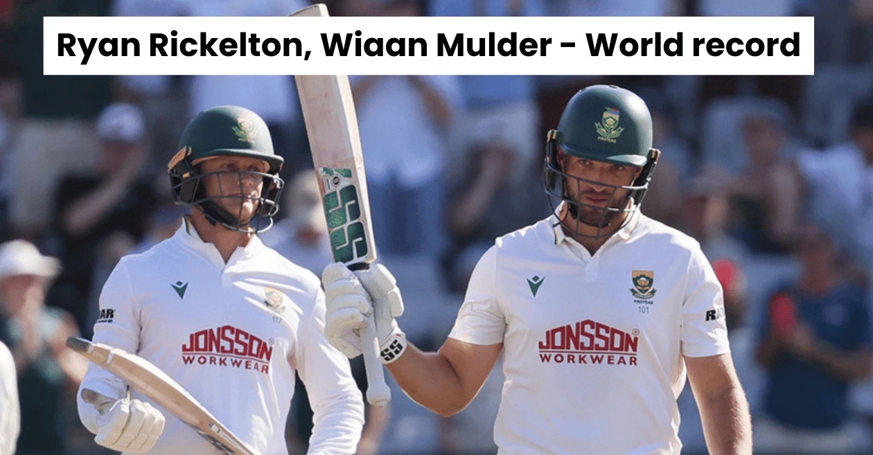 Ryan Rickelton, Wiaan Mulder smash record centuries as South Africa set Australia 288-run target in Cape Town Test