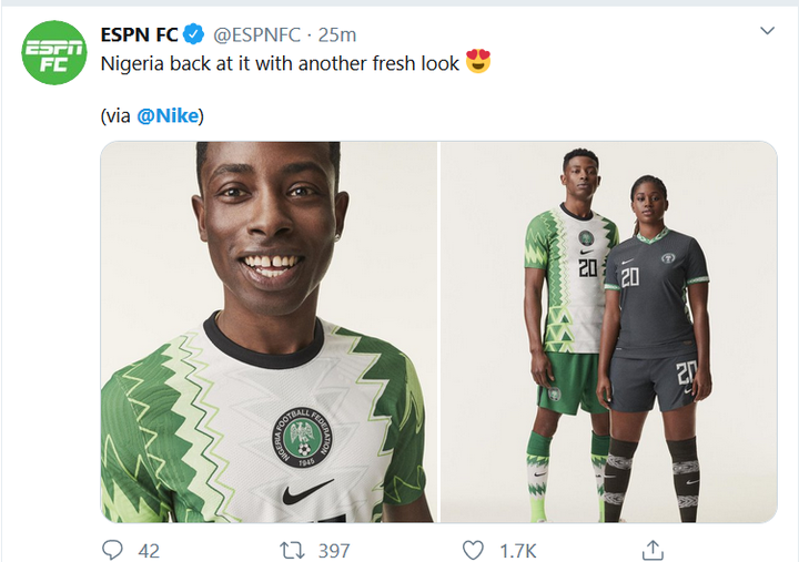 What Would You Rate This New Super Eagles Jersey Over 10 Pictures Opera News