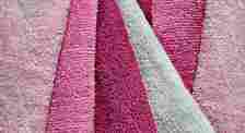 A group of pink-toned microfibre towels