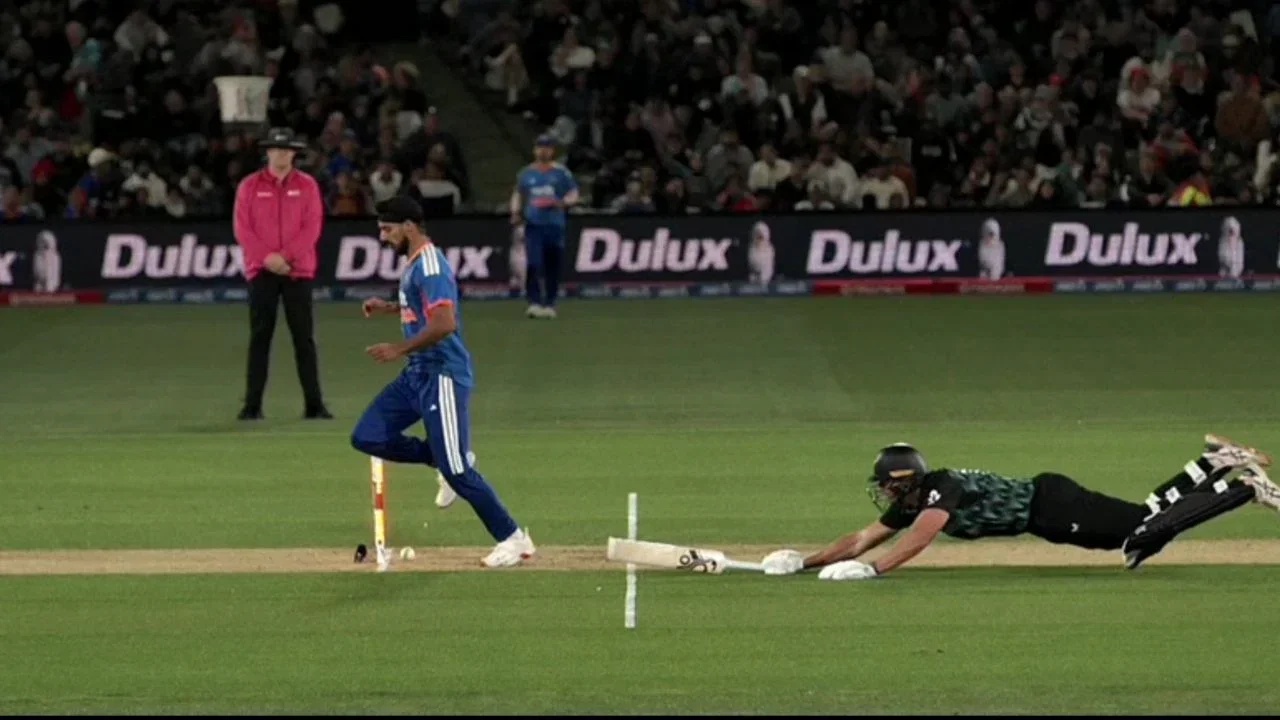 Arshdeep Singh showcase football skills to dismiss Bevon Jacobs in 1st T20I