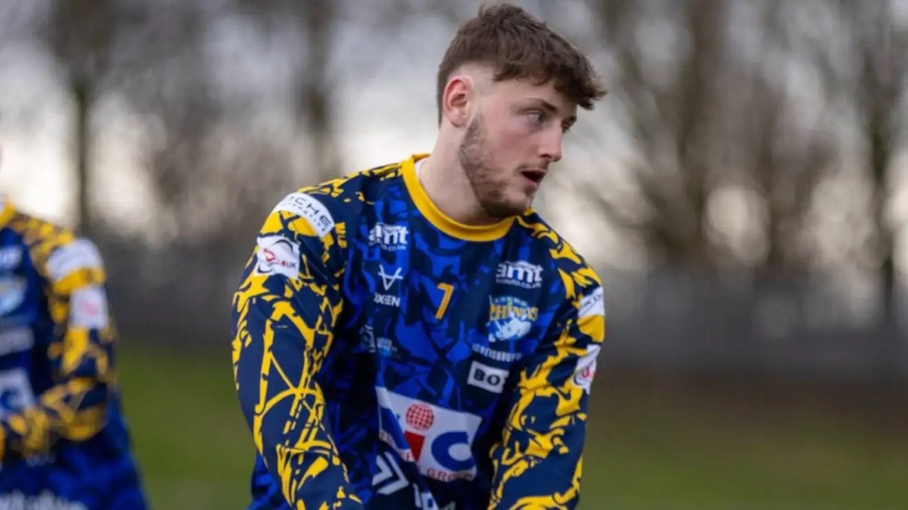 Noah Whittingham pictured during a Leeds Rhinos training session