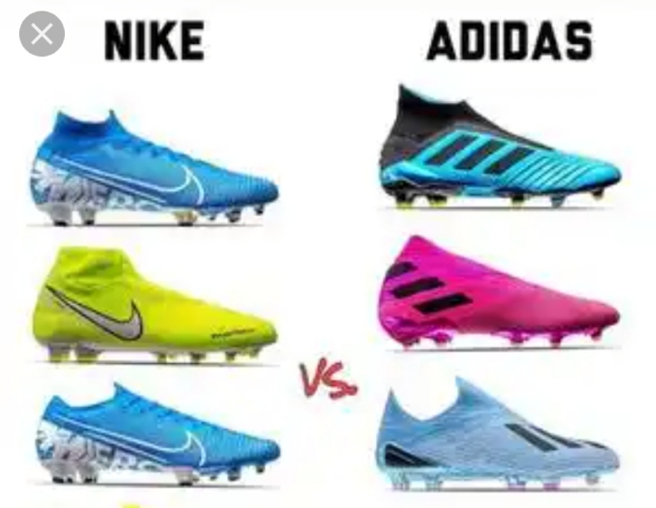 nike vs adidas football boots