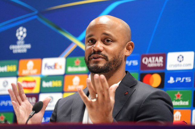File photo dated 25-11-2025 of Bayern Munich head coach Vincent Kompany during a press conference at the Emirates Stadium. Bayern Munich head coach Vincent Kompany knows his side will again be expected to mount another serious Champions League challenge as they prepare to open the new European campaign against Bodo/Glimt. Issue date: Wednesday September 9, 2026. PA Photo. Photo credit should read John Walton/PA Wire.