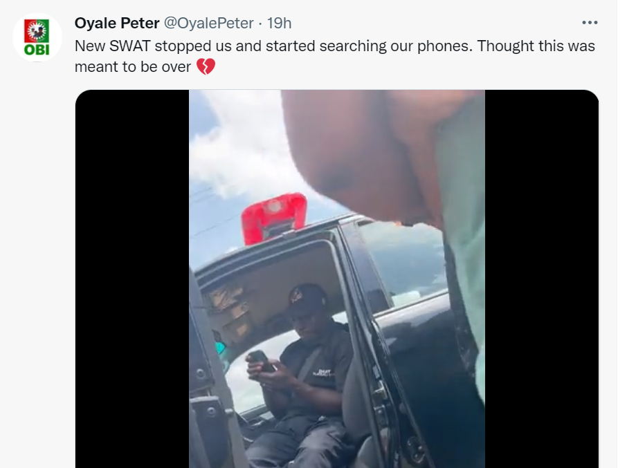 SWAT operative spotted checking a young man?s phone despite IGP's warning 