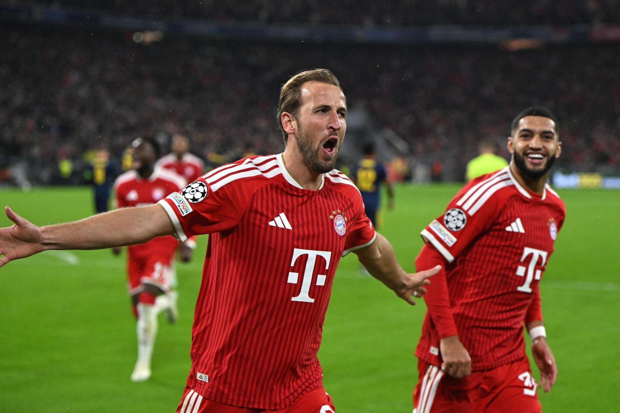 Ein bekanntes Bild - Harry Kane jubelt über ein Tor.