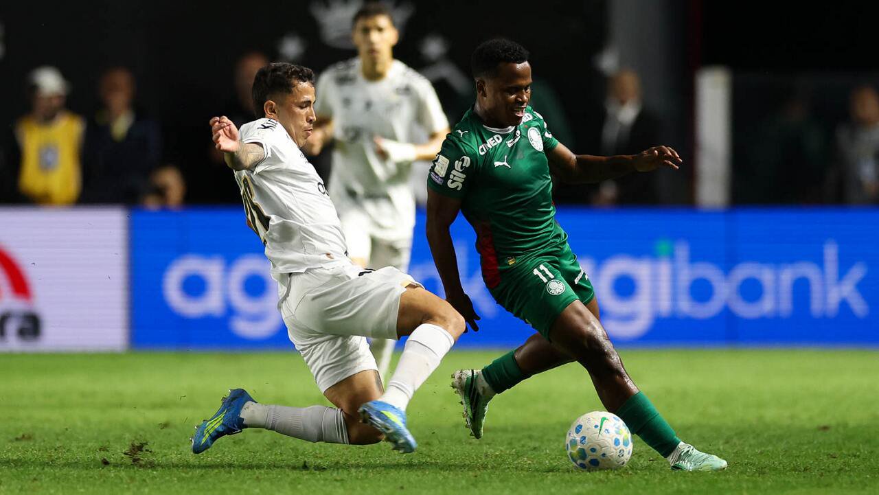 Santos e Palmeiras empatam sem gols na Vila
